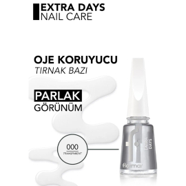 Flormar Extra Days Top Coat - Oje Koruyucu Cila 11ml - 3