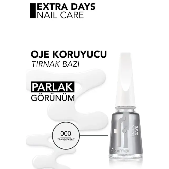 Flormar Extra Days Top Coat - Oje Koruyucu Cila 11ml - 3