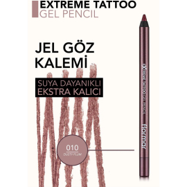 Flormar Extreme Tattoo Gel Pencil - Jel Dokulu Göz Kalemi No: 10 Dusty Plum - 5