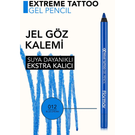 Flormar Extreme Tattoo Gel Pencil - Jel Dokulu Göz Kalemi No: 12 Blue Dream - 5