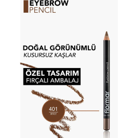 Flormar Eyebrow Pencil - Kaş Kalemi No:401 Beige 1.14gr - 4