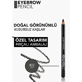 Flormar Eyebrow Pencil - Kaş Kalemi No: 403 Ashy 1.14gr - 4