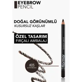Flormar Eyebrow Pencil - Kaş Kalemi No:405 Bitter Brown 1.14gr - 4