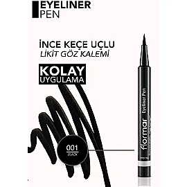 Flormar Eyeliner Pen - Kalem Eyeliner Black 0.01gr - 3