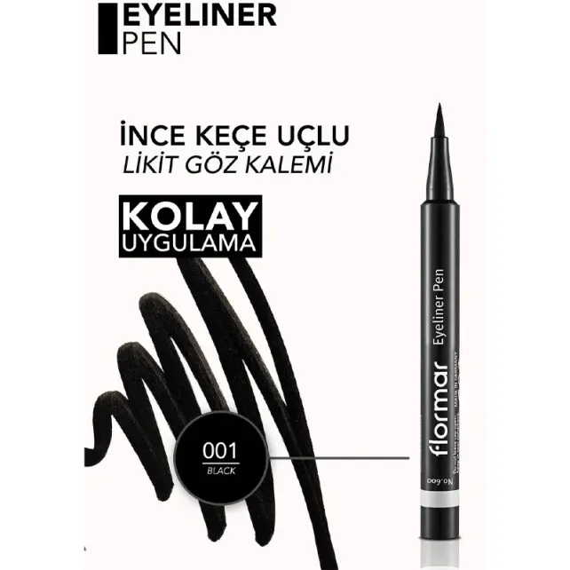 Flormar Eyeliner Pen - Kalem Eyeliner Black 0.01gr - 3