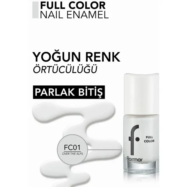 Flormar Full Color Oje No: FC01 Over The Alps - 4