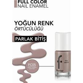 Flormar Full Color Oje No: FC05 Teddy Always With - 4