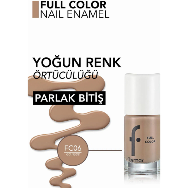 Flormar Full Color Oje No: FC06 Go Nude - 4
