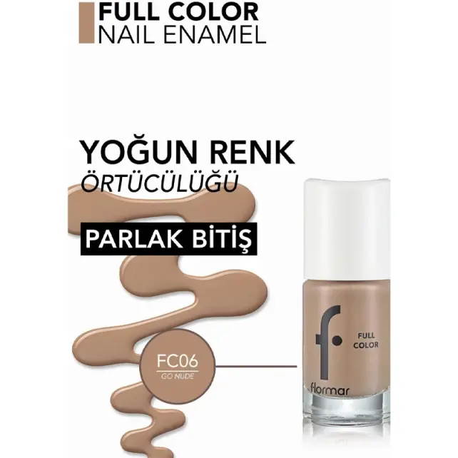 Flormar Full Color Oje No: FC06 Go Nude - 4
