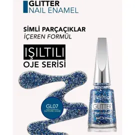 Flormar Glitter - Simli oje No: GL07 Sapphire Shine - 3