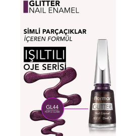Flormar Glitter - Simli Oje No: GL44 Purple Glare - 3