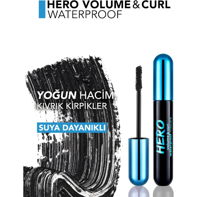 Flormar Hero Volume & Curl - Hacim Veren Kıvırıcı Maskara - 4