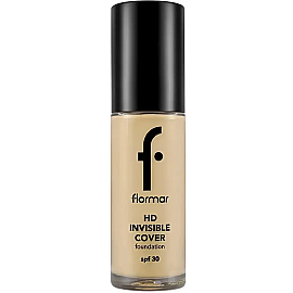 Flormar Invisible Cover Foundation - Fondöten No: 60 Ivory 30ml - 1