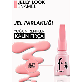 Flormar Jelly Look - Jel Görünümlü Oje No: JL27 Milky Pinky - 3