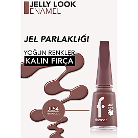 Flormar Jelly Look - Jel Görünümlü Oje No: JL54 Terracota - 3