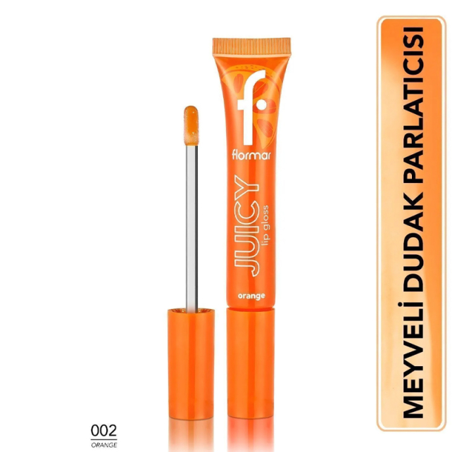 Flormar Juicy Lip Gloss - Renkli Dudak Parlatıcı No: 02 Orange - 5