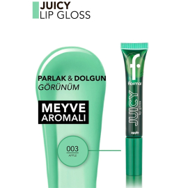 Flormar Juicy Lip Gloss - Renkli Dudak Parlatıcı No: 03 Apple - 4