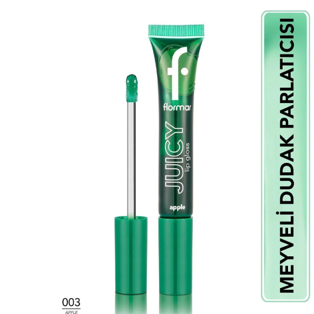 Flormar Juicy Lip Gloss - Renkli Dudak Parlatıcı No: 03 Apple - 5