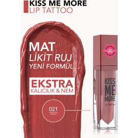 Flormar Kiss Me More Lip Tatto - Mat Likit Ruj No: 021 Naive - 3