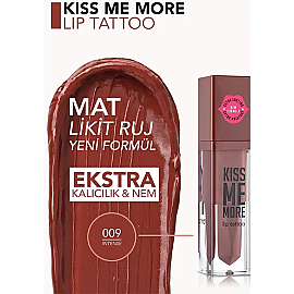 Flormar Kiss Me More Lip Tattoo - Mat Likit Ruj No: 009 Intense - 3