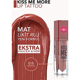 Flormar Kiss Me More Lip Tattoo - Mat Likit Ruj No: 018 Perfection - 3