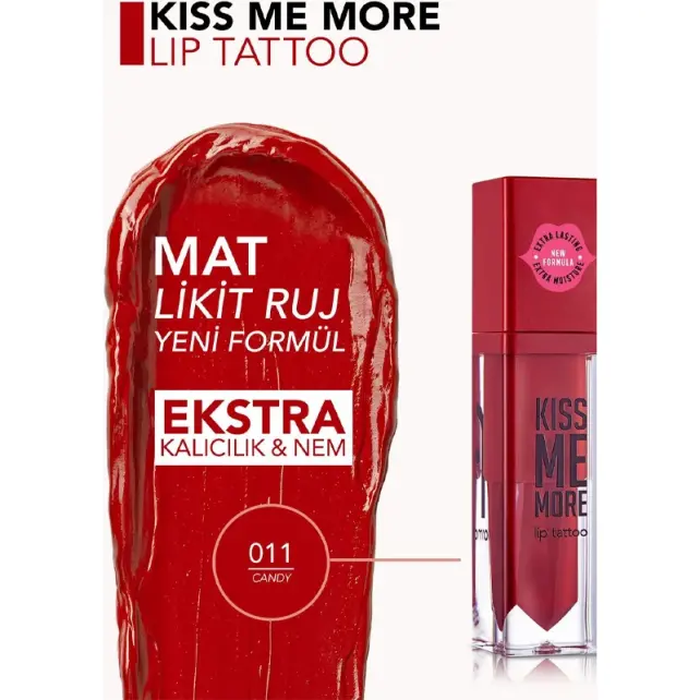 Flormar Kiss Me More Tip Tattoo - Likit Ruj No: 11 Candy - 3