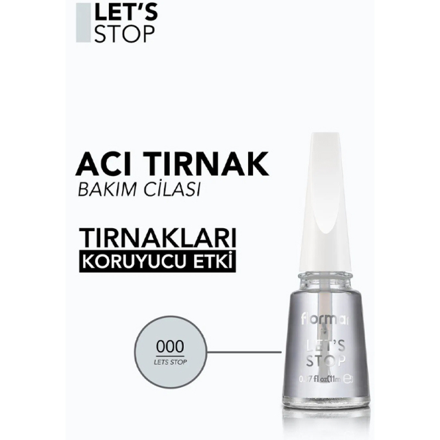 Flormar Lets Stop Base Coat - Acı Cila 11ml - 2