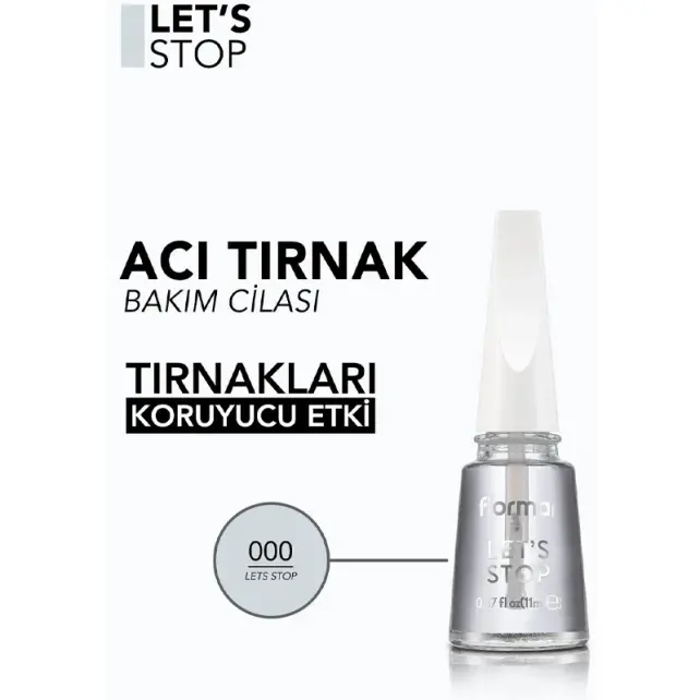 Flormar Lets Stop Base Coat - Acı Cila 11ml - 2