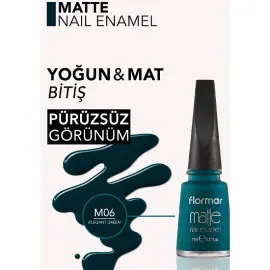 Flormar Matte Oje No: M06 Elegant Green - 3