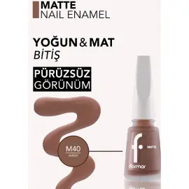 Flormar Matte Oje No: M40 Amber - 3