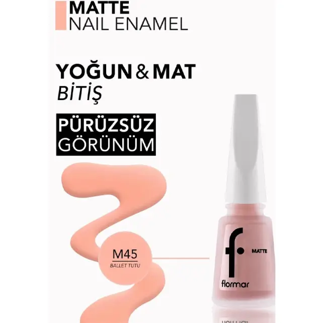 Flormar Matte Oje No: M45 Ballet Tutu - 3