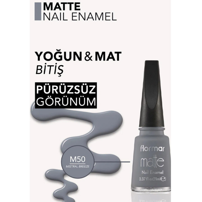 Flormar Matte Oje No: M50 Mistral Breeze - 3