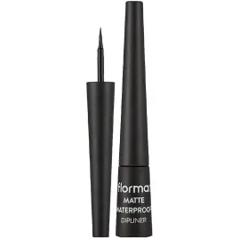 Flormar Matte Waterproof Dipliner - Mat Eyeliner Black 2.5ml - 2