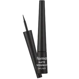 Flormar Matte Waterproof Dipliner - Mat Eyeliner Black 2.5ml - 1