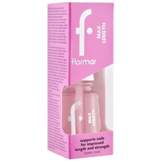 Flormar Max Lenght Base Coat - Güçlendirici Etkili Tırnak Cilası 11ml - 2