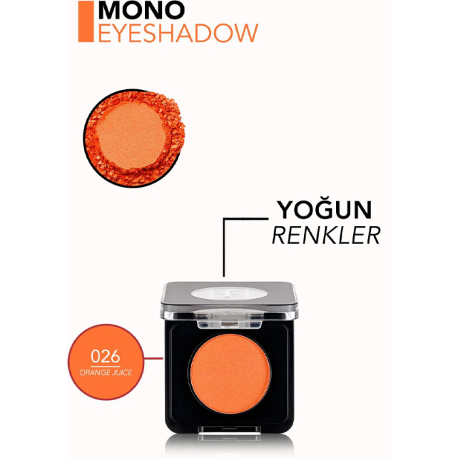 Flormar Mono Eyeshadow - Göz Farı No: 026 Orangejuice - 4