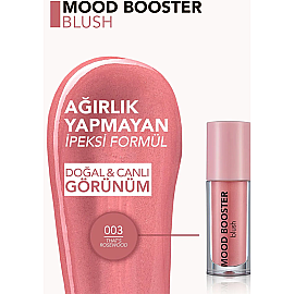 Flormar Mood Booster Blush - Likit Allık No: 003 That's Rosewood - 4