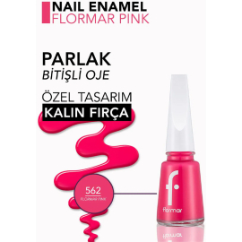 Flormar Nail Enamel Oje No: 562 Flormar Pink - 4
