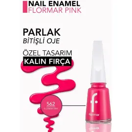 Flormar Nail Enamel Oje No: 562 Flormar Pink - 4