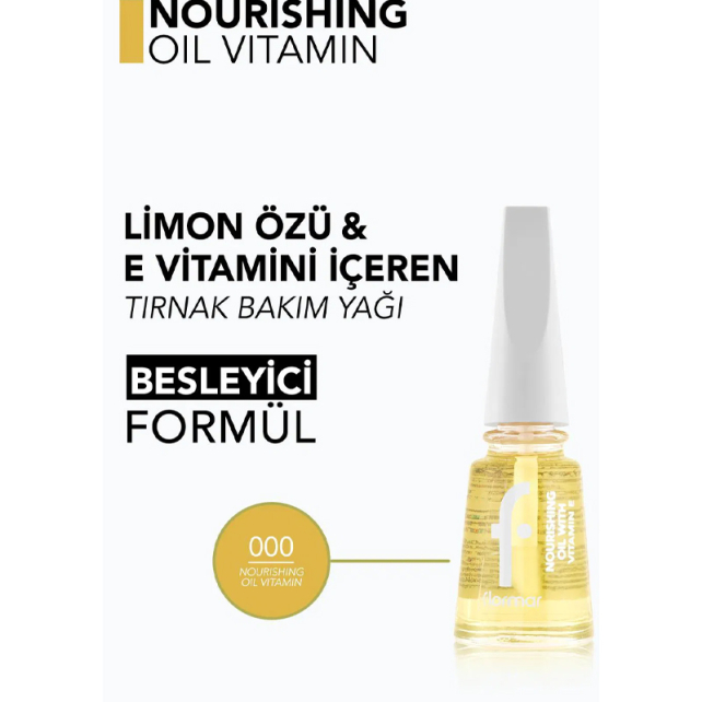Flormar Nourishing Oil With Vitamin E - Tırnak Bakım Yağı 11ml - 3