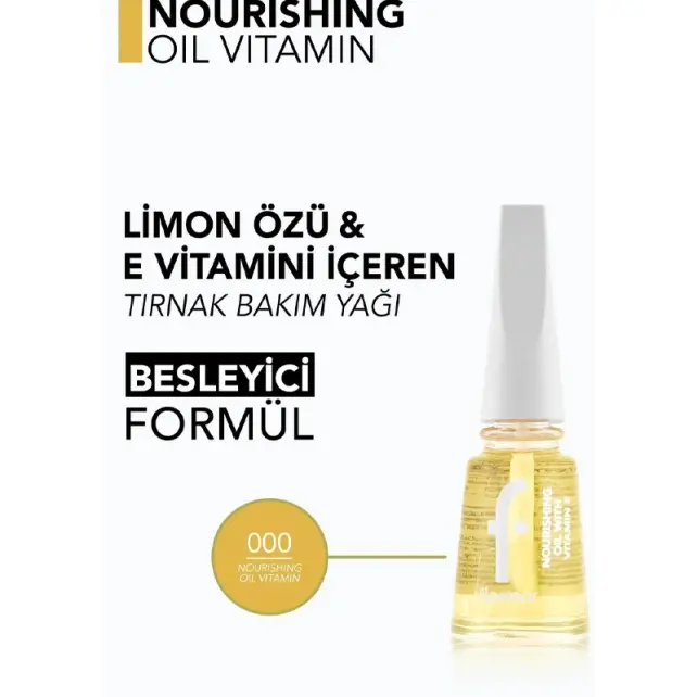 Flormar Nourishing Oil With Vitamin E - Tırnak Bakım Yağı 11ml - 3