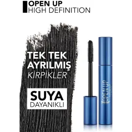 Flormar Open Up Waterproof - Suya Dayanıklı Maskara - 4