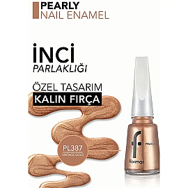 Flormar Pearly - Sedefli Oje No: PL387 Vintage Gold - 4
