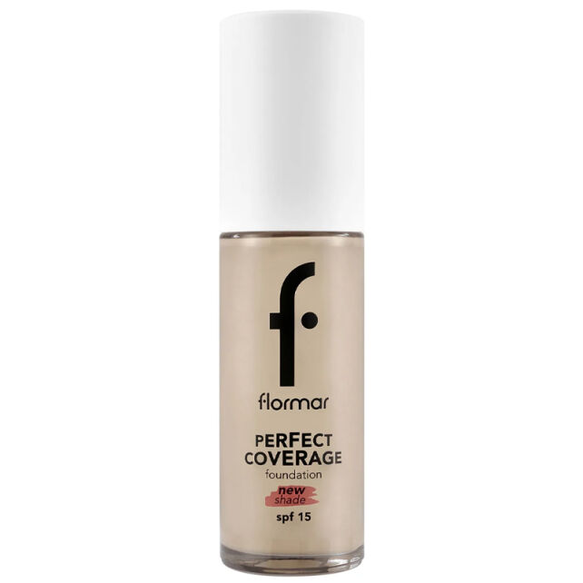 Flormar Perfect Coverage SPF15 - Yüksek Kapatıcı Fondöten No: 130 Light Beige - 1