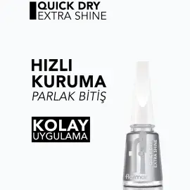 Flormar Quick Dry Extra Shine Redesign - Oje Kurutucu Cila 11ml - 2