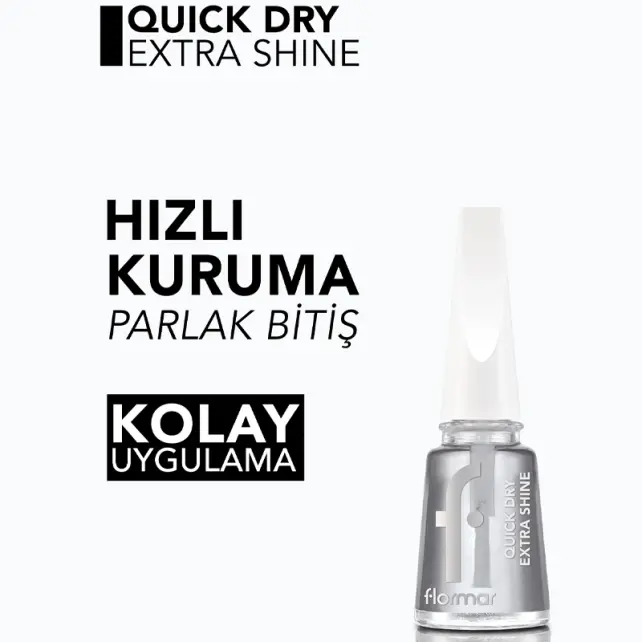 Flormar Quick Dry Extra Shine Redesign - Oje Kurutucu Cila 11ml - 2