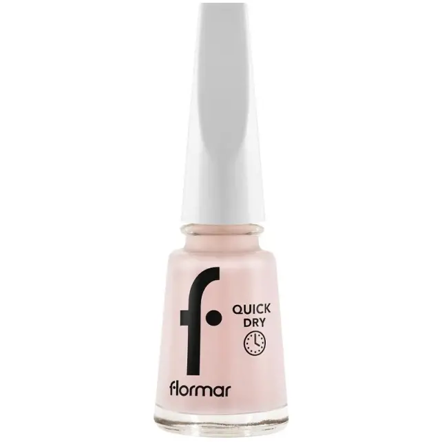 Flormar Quick Dry - Hızlı Kuruyan Oje No: QD02 Soft Pink - 1