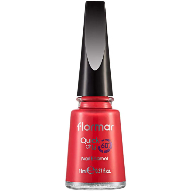 Flormar Quick Dry - Hızlı Kuruyan Oje No: QD03 Bright Coral - 1
