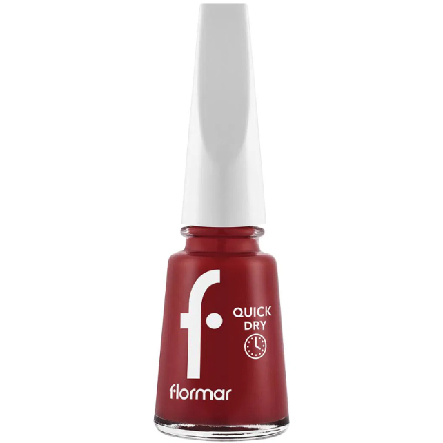 Flormar Quick Dry - Hızlı Kuruyan Oje No: QD04 Red Flag - 1