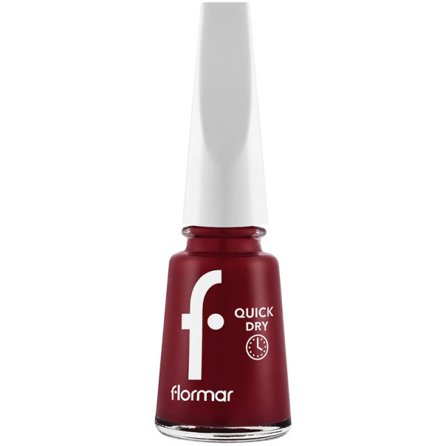 Flormar Quick Dry - Hızlı Kuruyan Oje No: QD06 Fiery Red - 1